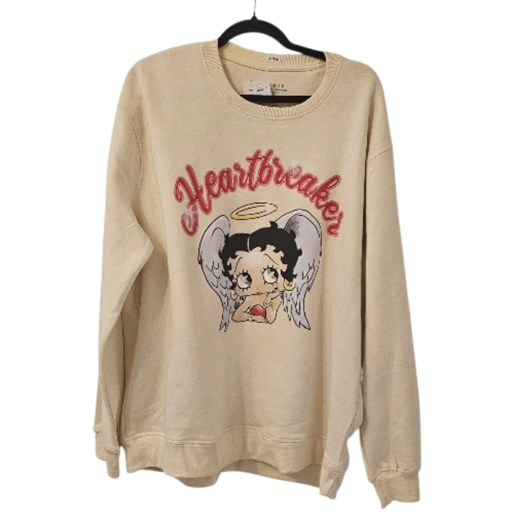 Multi-Coloured Fleischer Studios Women's Betty Boop "Heartbreaker" Sweatshirt